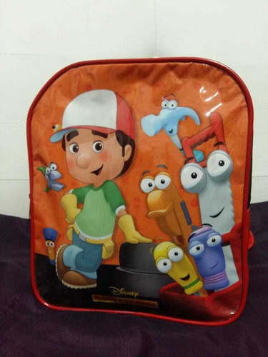 Mochila Jardin Disney Manny A La Obra 12 Pulgadas .