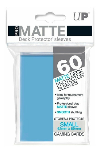 Protectores Ultra Pro Small Celeste Matte X 60 Unidades