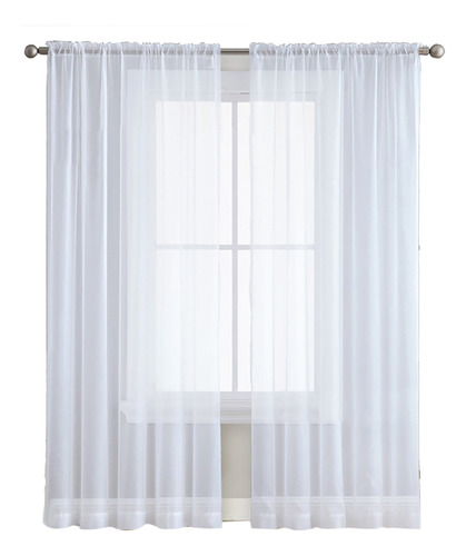 Cortinas Transparentes Para Sala De Estar, Barra, Ventana, D
