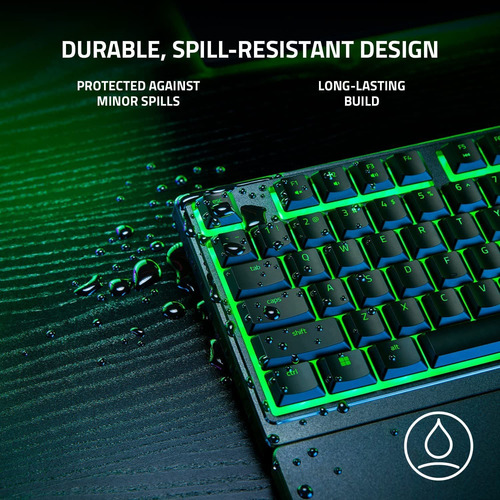 Razer Ornata V3 X Gaming Keyboard: Low-profile Keys - Sil...