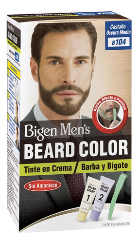 Tinte Bigen Men Barba Y Bigote Castaño Oscuro B104