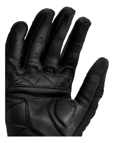 Guantes Moto Mujer Samurai Warrior Atori Cuero Protecciones Negro M