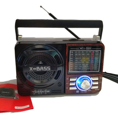 Radio Portatil Fm /am ,usb ,aux In, Lanterna Led ,cor Marrom