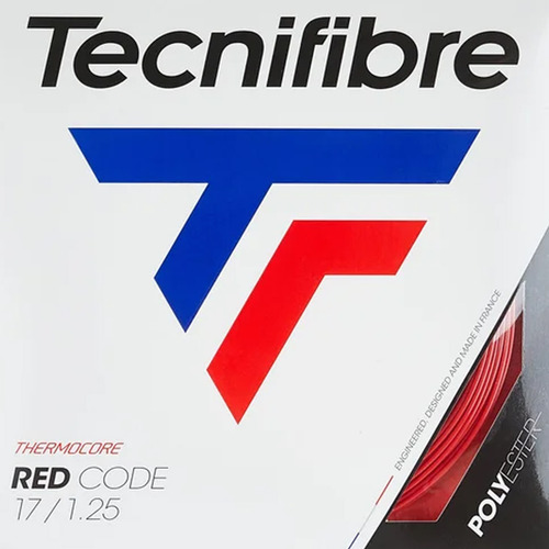 Corda Tecnifibre Red Code 17 1.25mm Vermelha - Set C/12,2m