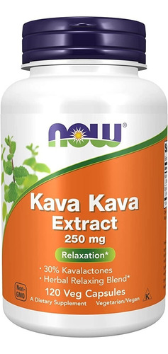 Kava Kava 250mg 120u- Menos Estrés Mejor Sueño/relajación