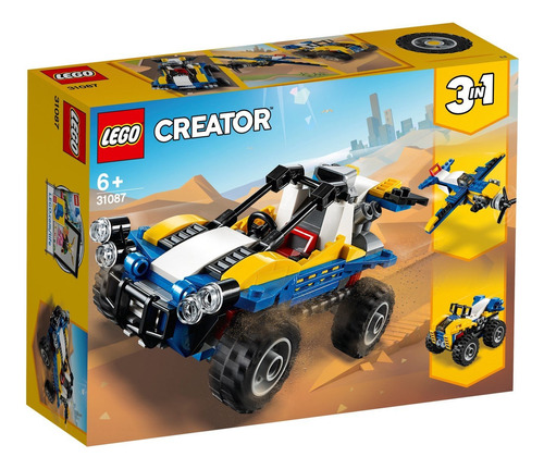 Blocos De Montar Lego Creator Buggy Das Dunas 3 Em 1 31087