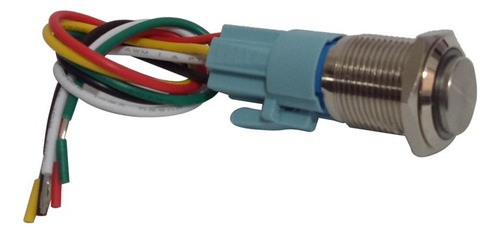 16mm 12v Interruptor De Metal Led Botón Pulsador
