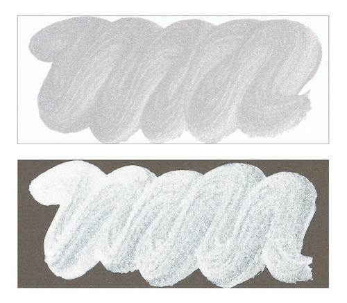 Imagen 2 de 2 de Tinta Kuretake Silver Mica - Plateado 60 Ml.