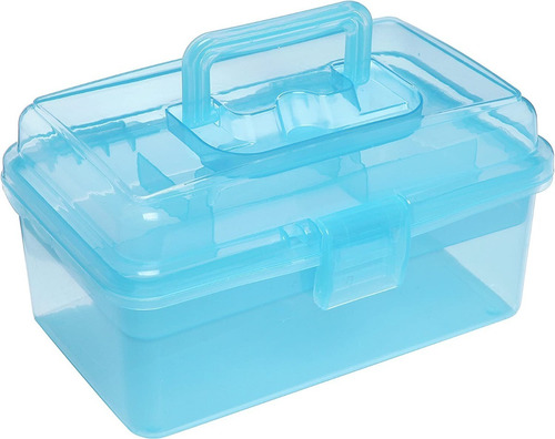 Caja Para Odontologos Azul Transparente De Almacenamiento