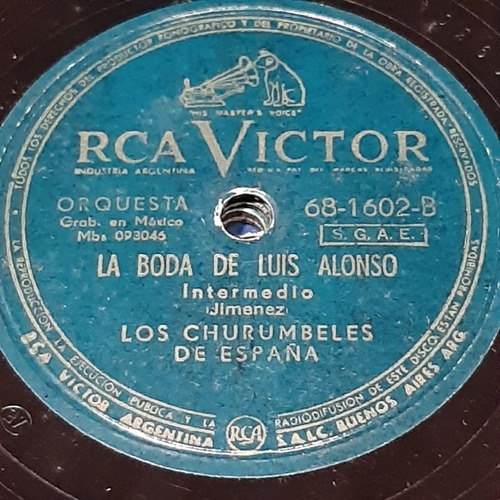 Pasta Los Churumbeles De España Rca Victor 681602 C209