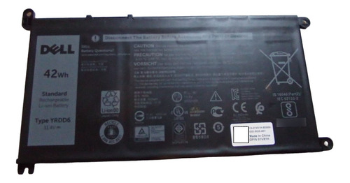 Bateria Dell Inspiron 42wh 11.4v 01vx1h Yrdd6 (Reacondicionado)