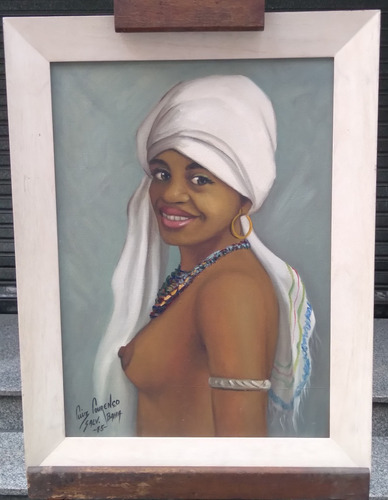 Manyantiques - Oleo Original Del Artista Luiz Laurenco (Usado)