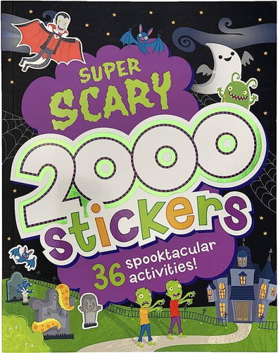 Super Scary 2000 Stickers, De Vv.aa. Editorial Parragon, Tapa Blanda, Edición 1 En Inglés