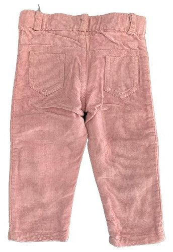 Pantalón De Corderoy Rosado Bebe 6m