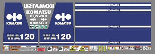 Kit De Calcomanías Para Komatsu Wa120