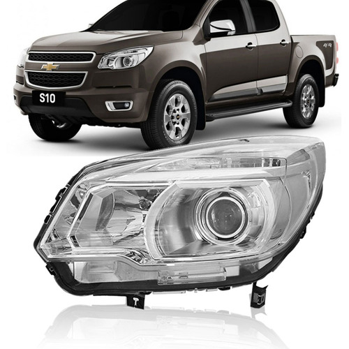 Farol S10 2012 2013 2014 Chevrolet Ltz S10 Cromado