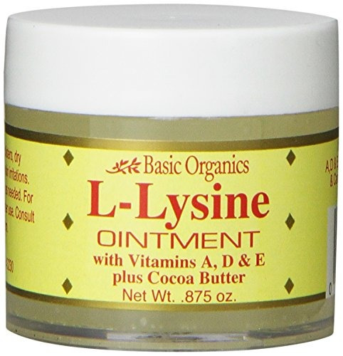 Basic Organics L-lysine Lip Ointment, 0.875 Oz