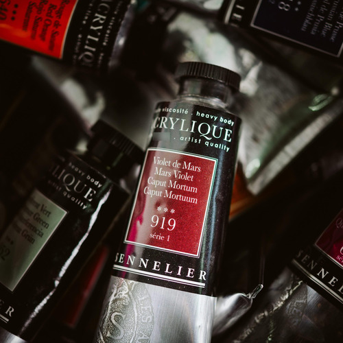 Acrílico Para Artistas Extrafinos 59 Ml Rojo Cadmio Morado S