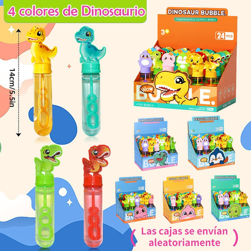 24 Varitas De Burbujas, Varita De Burbujas De Dinosaurio,