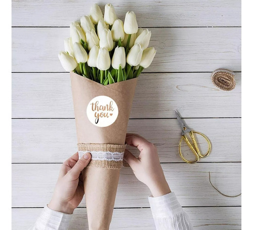 Fweaad Etiqueta Gracias Pegatinas Decorativas Para Paquete