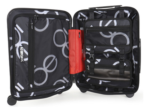 Maleta Mediana Cloe Para Hombre Rígida 20 PLG De Cabina Color Rojo