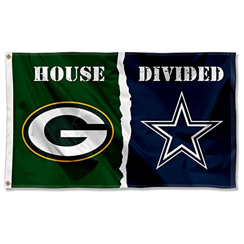 **bandera De Casa Dividida Packers Y Cowboys, Bandera D...