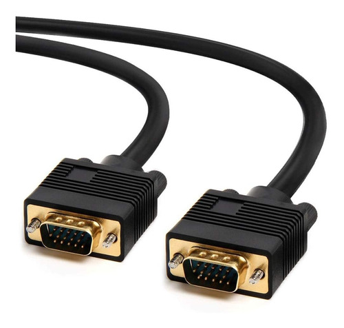 Cable Vga Svga Maho A Macho, Chapado En Oro/15 Pies