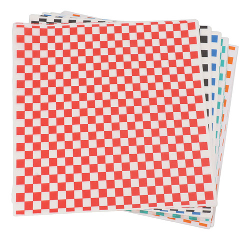 Papel De Cera Para Sanduíche Hamberger 240 Folhas Xadrez Enc