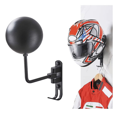 Soporte Para Casco De Motocicleta De Pared Multiusos