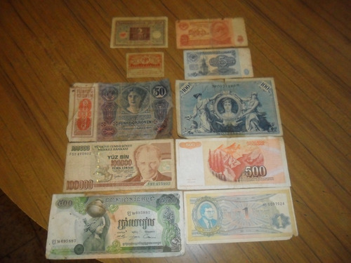 10 Antiguos Billetes Aleman Ruso Y Mas Coleccion Mira