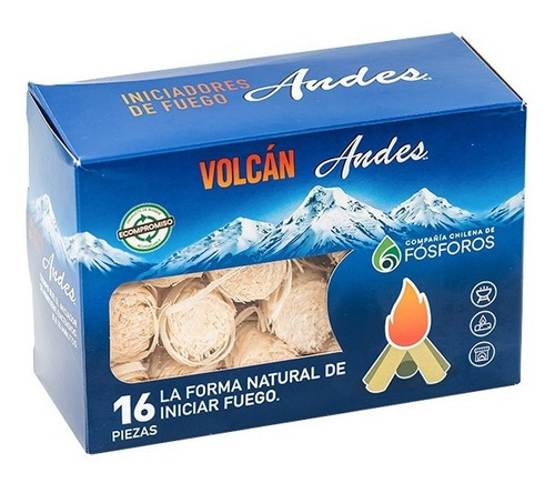 Iniciador De Fuego Volcán Para Parrilla Carbon Leña Asado  