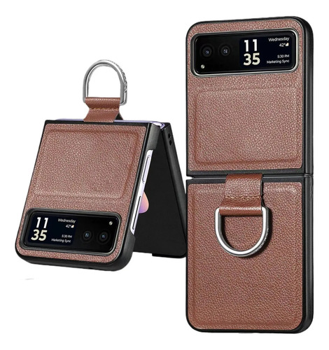 Litchi Pattern Phone Case Para Motorola Razr40 Ultra