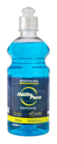 Enxaguante Antisséptico Bucal Esporte 500ml Tampa Pushpull