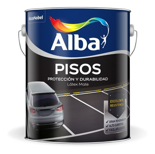 Pintura Latex Para Pisos Alba Acrilico  Colores X 4 Lt