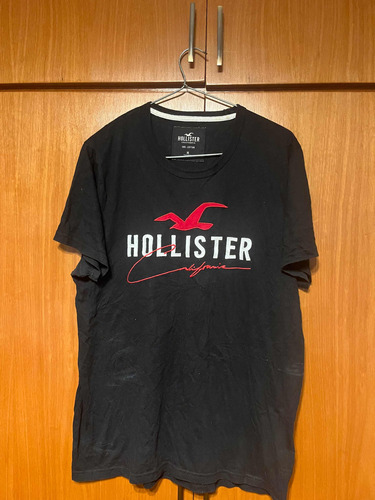 Remera De Hombre Hollister. Talle M Color Negro