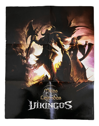 Cartas Mitos Y Leyendas Poster De Colección 55x43 Cm Vikingo