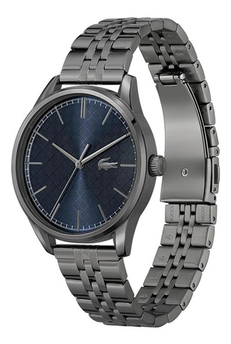 Reloj Lacoste Hombre Acero Inoxidable 2011191 Vienna Color de la correa Gris Color del bisel Gris Color del fondo Azul