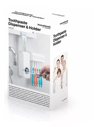 Dispensador de Pasta dental con Soporte para Cepillos InnovaGoods