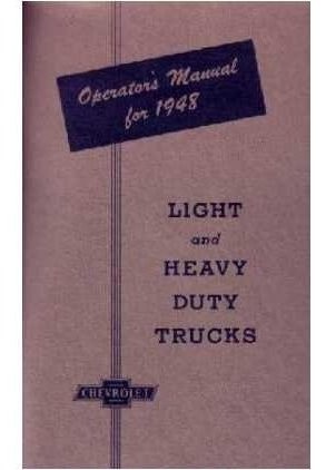 1948 Chevrolet Truck Full Line Owners User Guide