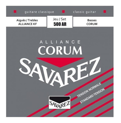 Encordado Guitarra Clásica A. Corum Savarez Cuerdas 500ar