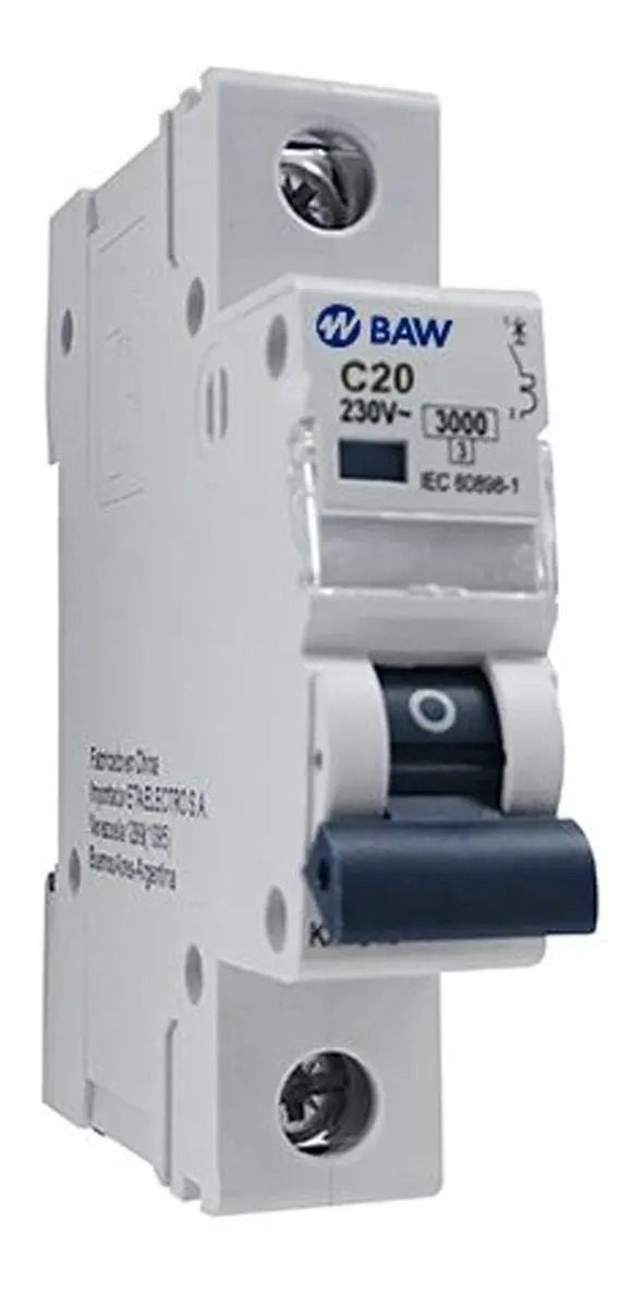 Automático BAW K41C20 Térmica Unipolar 20 A Termomagnética