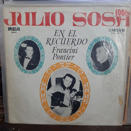 Vinilo Julio Sosa En El Recuerdo Francini Pontier T3