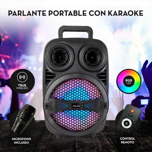 PARLANTE RADIO USB/BLUETOOTH CON MICROFONO