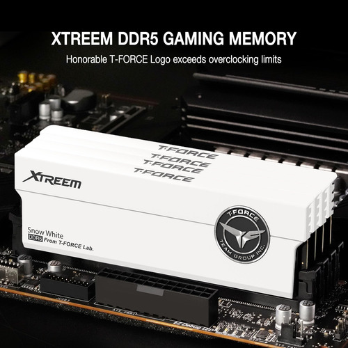 Memoria Ram Para Pc T-force Xtreem Ddr5 48gb Blanco 8000mhz