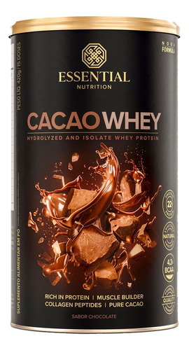 Cacao Whey 450g - Essential Nutrition