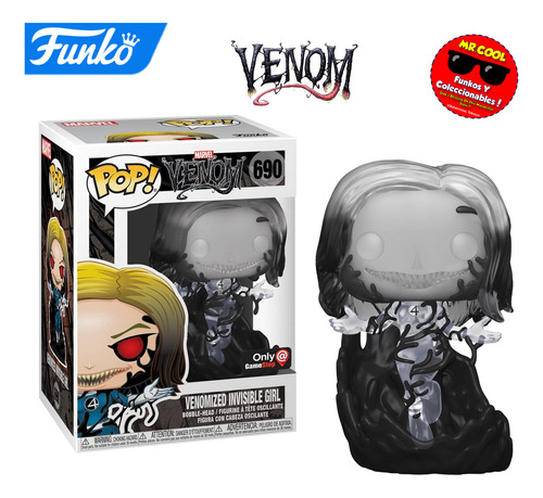 Funko Pop Venomized Invisible Girl #690 Sticker Gamestop (Usado)