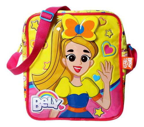 Bolsa Infantil Crossbody Bely Y Beto - Bely 3d Con Luz Led Color Amarillo