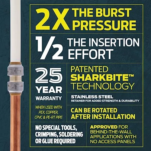 Conector Flexible Para Suavizador De Agua Sharkbite Max 3/4p