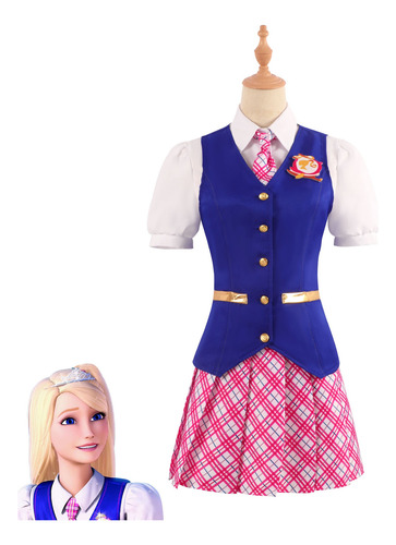 Disfraz De Uniforme Escolar Barbie Delancey