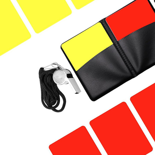 Tarjetas De Árbitro De Fútbol Equipo De Árbitro Silbato